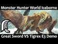 Tigrex DESTROYED By Shepard with NEW Great Sword Move!