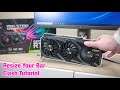 How To Flash NVIDIA 30 Series Resizable BAR Firmware Update Tool VBIOS 3060 Ti 3070 3080 & 3090