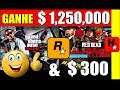 ROCKSTAR SURPREENDE! GANHE $1,250,000 NO GTA ONLINE & $300 NO RED DEAD ONLINE (DINHEIRO FÁCIL)
