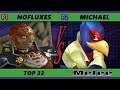 S@X 405 Online Top 32 - NoFluxes (Ganon) Vs. I'm Michael BTW (Falco) Smash Melee - SSBM