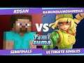 TAMISUMA 209 Semifinals - RDsan (Steve) Vs. Ramunekamoshirenai (Min Min) Smash Ultimate SSBU