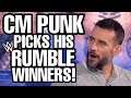 CM Punk Reveals His Picks For The WWE Royal Rumble 2020!!!
