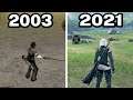 Graphical Evolution of Drakengard/Nier Games (2003-2021)