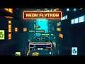 Neon Flytron: Cyberpunk Racer (by Alim Zairetdinov) IOS Gameplay Video (HD)