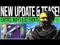 Destiny 2 | NEW GAME UPDATE! Puzzle TEASE! Exotic Fixes, Breakneck BUFF, Quest NERF, Banner & More!