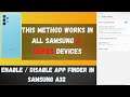 Enable / Disable App Finder in Samsung A32 | Any Samsung Mobile