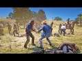 Wapiti Indians vs Dutch's Gang // US Army // Farmers | RED DEAD REDEMPTION 2 NPC Wars 45