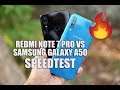 Xiaomi Redmi Note 7 Pro vs Samsung Galaxy A50 Speedtest Comparison