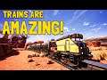 AMAZING TRAINS doing work in Satisfactory Update 3 - S2E20
