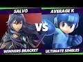 S@X 413 Winners Bracket - Salvo (Lucina) Vs. Average K (Mega Man) Smash Ultimate - SSBU