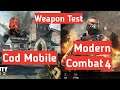 Cod Mobile VS Modern Combat 4 Weapon Test,Silah Testi