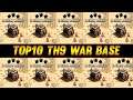 New TOP 10 TH9 War Base + Link | ( Base Link Is Given In Video Description )| CLASH OF CLAN