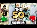 RANKING the BEST "The 50" SECOND TEAM Cards in Madden 21 Ultimate Team (Tier list)