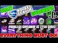 ROCKET LEAGUE GIVEAWAYS - PARALLAX AT 2250 SUBS - ITEMS EVERY 10 SUBS - PS4 - WRLSE #166