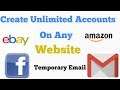 Create Unlimited Accounts On Any Website