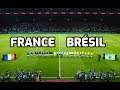 FRANCE - BRÉSIL PES 2020 Difficulté Superstar Gameplay PC