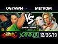 F@X 334 SFV - ogyawn (Laura) Vs. MetroM (Vega) Street Fighter V Losers Semis