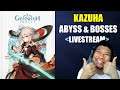 Genshin Impact - Kazuha Abyss and Bosses Livestream