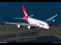 Qantas A380 - VH-OQB - Take Off at Dresden Germany & Landing at Sydney Airport.