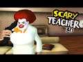 Scary Teacher 3D - OUTFIT MOD - Miss T Pennywise Evil Clown - Gameplay Walkthrough ( Android & iOS)