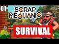 Scrap Mechanic - Jumping Head First Into Survival Mode!