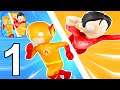 Super Hero Run 3D - Gameplay Walkthrough Part 1 All Levels 1-10 Max Level (Android, iOS)
