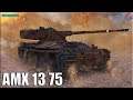 AMX 13 75 бой за две отметки World of Tanks ✅