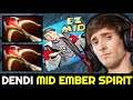 DENDI Mid Ember Spirit 0 Death with Double Daedalus Build