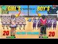 20 BOYS VS 20 GIRLS திருட்டுக்குட்டி FACTORY 1HP ABILITY CHALLENGE | BEST VS BEST - GARENA FREE FIRE