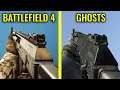 Call of Duty Ghosts vs Battlefield 4 - Weapons Comparison
