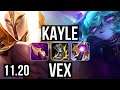 KAYLE vs VEX (MID) | 13/1/2, 7 solo kills, Legendary, 300+ games | BR Diamond | v11.20