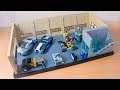 Lego Tony Stark's Garage Diorama from Iron Man 1