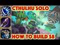 SMITE HOW TO BUILD CTHULHU - Toon Mania Skin Showcase + Cthulhu Solo Build + Toon Mania Gameplay