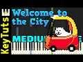 Welcome to the City from Deltarune Chapter 2 - Medium Mode [Piano Tutorial] (Synthesia)