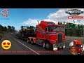 American Truck Simulator (1.36) Road to Stockton California Kenworth K100-E Aerodyne + DLC's & Mods