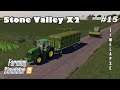 Collecting & Stacking Hay Bales | FS19 Timelapse | Stone Valley X2