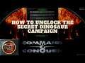 Command & Conquer Remastered - HOW TO UNLOCK THE SECRET FUNPARK DINOSAUR CAMPAIGN