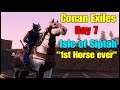 Conan Exiles Isle of Siptah day 7 I got my 1st horse finally & I found nice Barbarians?