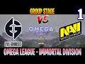 EG vs NAVI Game 1 | Bo3 | Groupstage OMEGA League Immortal Division | DOTA 2 LIVE