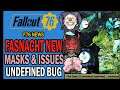Fasnacht Day New Rewards & Issues, Undefined Bug, New XP Glitches & More | Fallout 76 News