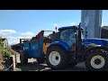 muck spreading with t7030 & rolland spreader live stream