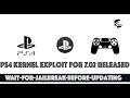 PS4 Jailbreak - New Kernel Exploit For 7.02 Firmware | What You Need to Know & New Jailbreak!