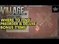 Resident Evil Village Where to find Preorder Bonus Items - Mr Raccoon Weapon Charm, Trauma Pack