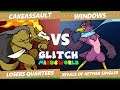 Glitch 7 ROA - NVR CakeAssault (Forsburn) VS  Windows (Wrastor) Rivals of Aether Losers Quarters