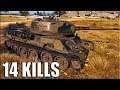 14 фрагов за бой на Т-34-85М 🌟🌟🌟 World of Tanks лучший бой прем танк  6 уровень