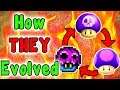 Super Mario - Evolution Of The POISON MUSHROOM (1986 - 2019)