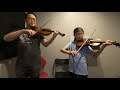Huiling and I play Minuet 3 by J. S. Bach