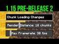 Minecraft 1.15 Pre-Release 2 Chunk Rendering & FPS Changes Explained!