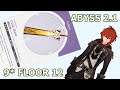 Diluc w/ Lithic Blade 9 Stars Floor 12 - Abyss 2.1 (Genshin Impact)