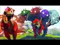 A Batalha Final Do Red Godzilla Vs A Gigante Dragão Mãe Tiamat! Pai Indoraptor Ark Dinossauros